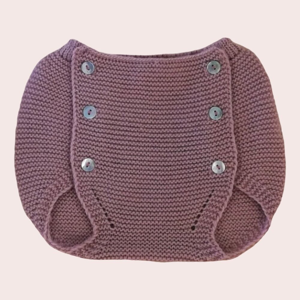 BABY GIRLS CLOTHES PINK KNITTED FROG